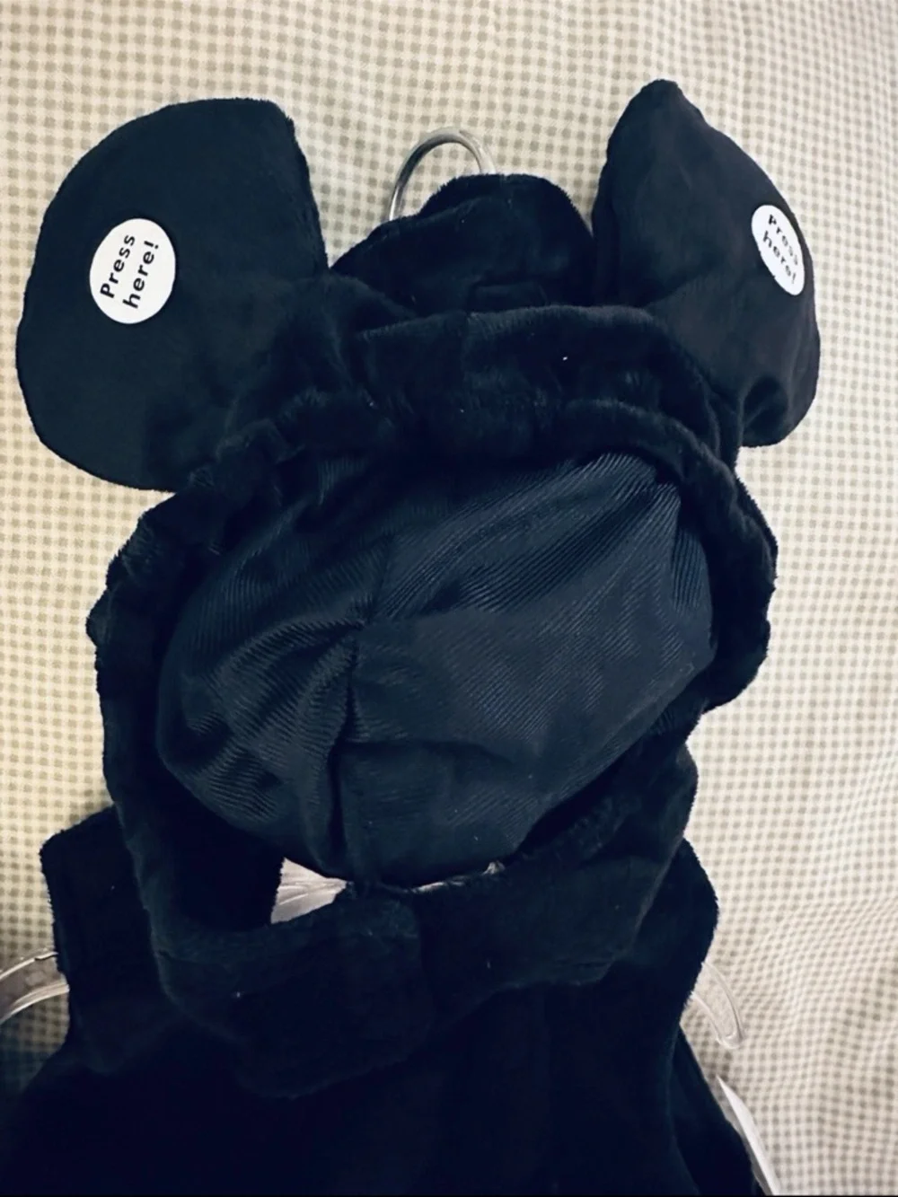 Disney Red & Black Mickey Mouse Plush Costume with Hat and Gloves - Picture 4 of 6